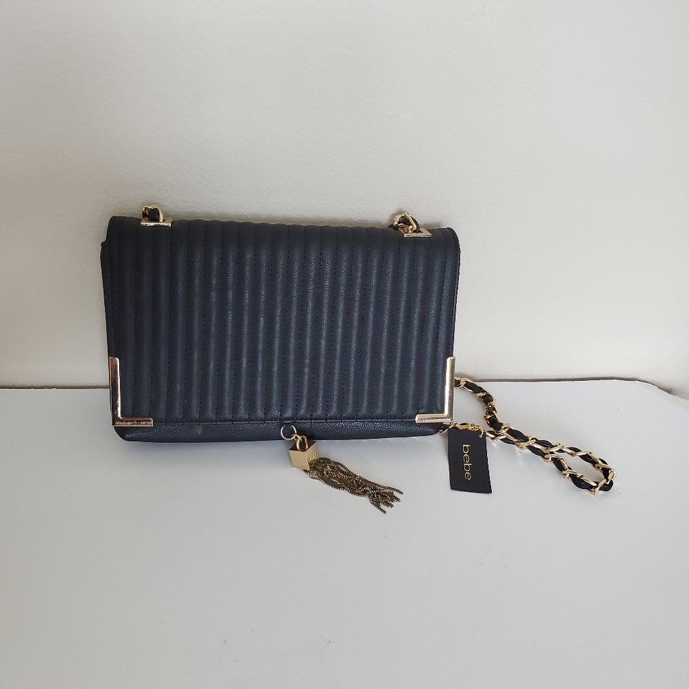 Bebe Cross body Clutch Chain Purse